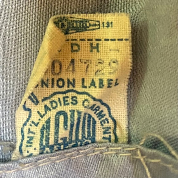 Vintage 1950s NWT Prentiss Lane Dorothy Burns Butterfly Floral Dress 11 ILGWU - Picture 9 of 13